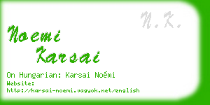 noemi karsai business card